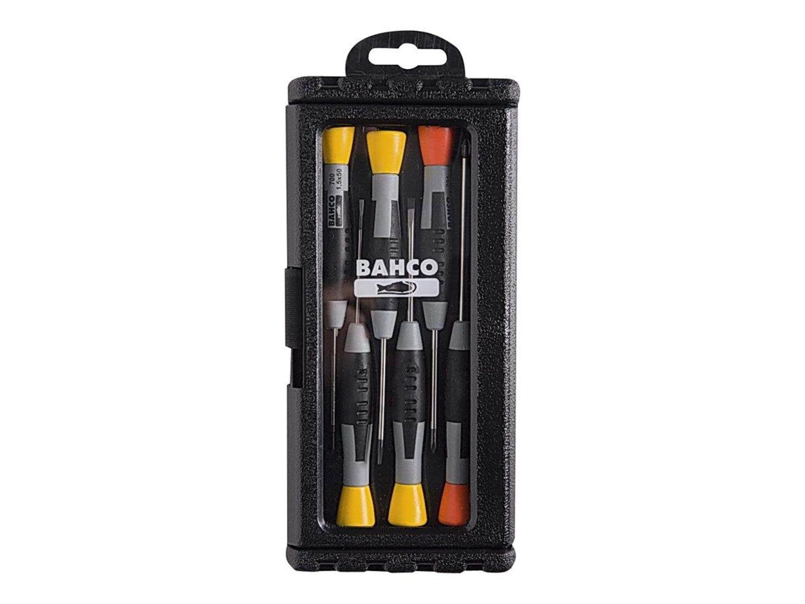 BAHCO Precision screwdrivers: set 6pcs sl+ph BAHCO Precision screwdrivers: set 6pcs sl+ph
